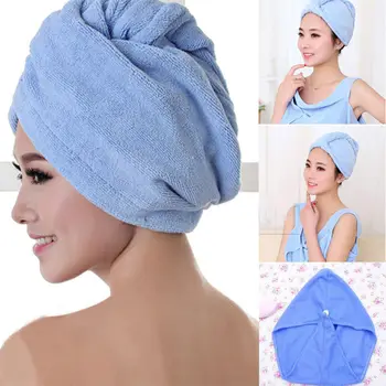 Karšto Magija Mikrofibros Plaukų Džiovinimo Rankšluostį Wrap Quick Dry Turbaną Galvos Skrybėlę Vonia Rankšluostį Bžūp Ponios Bath Spa Dvipusės Sausų Plaukų Skrybėlės