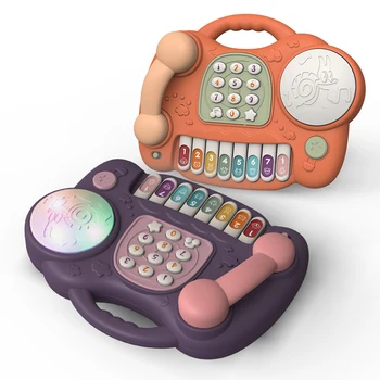 Karšto Pardavimo Daugiafunkcinis Fortepijonas Telefono Būgno Žaislas Muzikos Ranka Būgno Vaikų Ankstyvojo Lavinimo Žaislai LBV