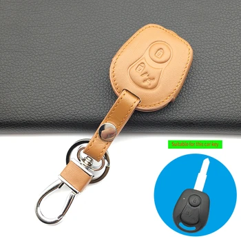 Karšto pardavimo Viršutinis sluoksnis odos, natūralios Odos automobilių klavišą padengti Ssangyong nuotolinio valdymo Klaviatūra padengti automobilio raktus priedai