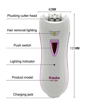 Karšto Plaukų Epiliatorius Moterų Automatinis Elektros Veido Kūno Pažastų Plaukų Valiklis Depiliacijos FRE-Drop