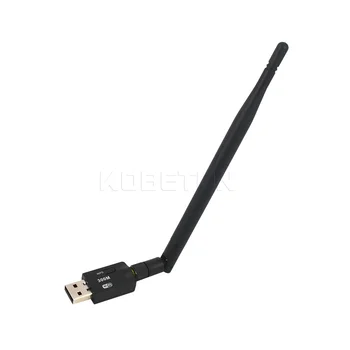 Kebidu Mini Bevielis USB WiFi Adapterį) lan card High speed 300Mbps Su Išorinės Antenos ir WPS funkciją mygtuką nešiojamas kompiuteris