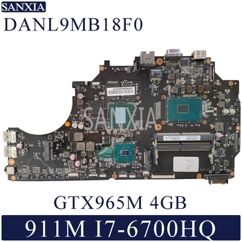 KEFU DANL9MB18F0 Nešiojamojo kompiuterio motininė plokštė, skirta ThundeRobot 911M originalus mainboard I7-6700HQ GTX965M-4GB