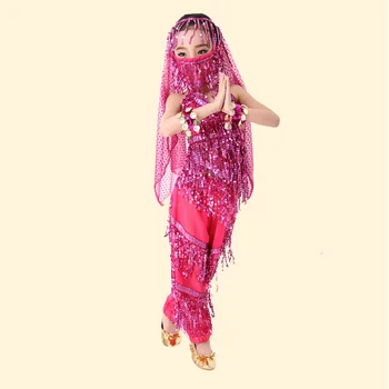 Kinijos pilvo šokio kostiumai mergaitėms pilvo šokio kostiumas vaikams pilvo šokio kostiumai featival šokių drabužiai