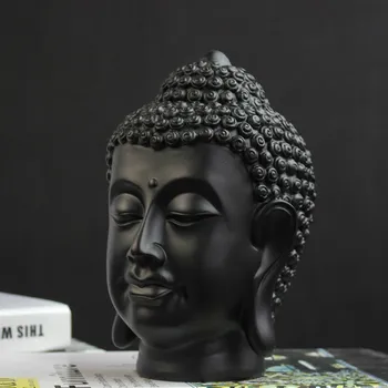 Kinų Dzeno Buda Galvos Apdailos Dervos Namų Puošybai Amatų Kambarį Dekoro Aksesuarai Dovanos