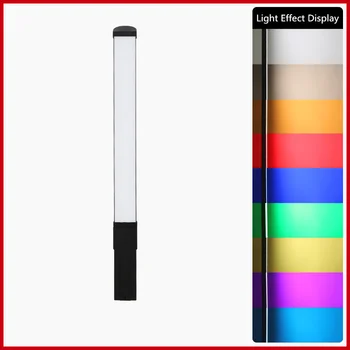 Kišeninis Spalvinga RGB LED Šviesos Lazdelė Stick Įkrovimo Fotografija Apšvietimo Foto Studija Lempos Stick Video Vlog Fotografavimo
