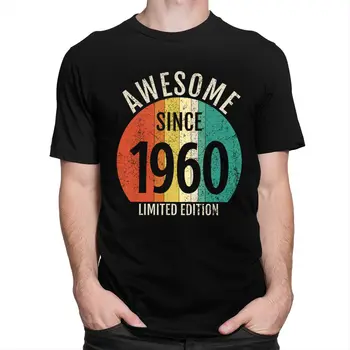 Klasikinis Nuostabus Nuo 1960-60 Metų, T-marškinėliai, Trumpas Rankovėmis Medvilnė Tee Viršūnes Laisvalaikio 60 Gimtadienio Dovana, Jubiliejaus Tshirts