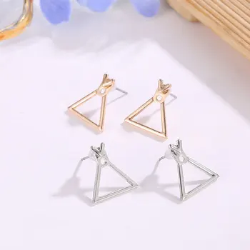 Korėjos Ornamentais, Geometrinių Tuščiaviduriai Trikampis Auskarai Mados Asmenybės Laukinių Auskarai Paprasta Papuošalai Moterims 1Pair