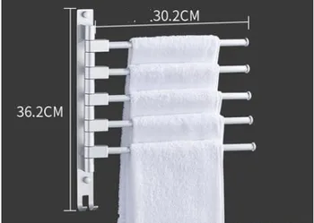 Kosmoso aliuminio vonios rankšluostį besisukančio stovo strypas, rankšluosčių džiovykla viešbučio rankšluosčių džiovykla barų kilnojamojo polių sienos montuojamas