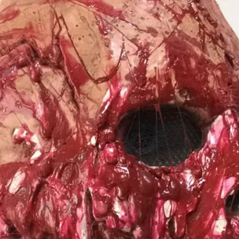 Kruvinas Lydymosi Veido Suaugusiųjų Latekso Kostiumas Walking Dead Helovinas Sudėtinga ir baisu, apdailos mascarillas маски от короновируса
