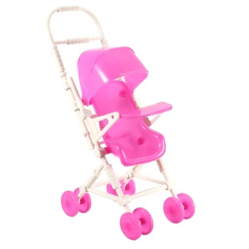 Kūdikio Vežimą Žaislų Rožinės spalvos Žaislas Vežimėlio Krepšelį Lėlės Priedai 