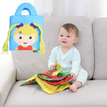Kūdikių Audiniu Knygos Pradžioje Švietimo Montessori Vaikų Intelekto Vystymosi Gyvūnų Audiniai Knygos Švietimo Cognize Žaislas