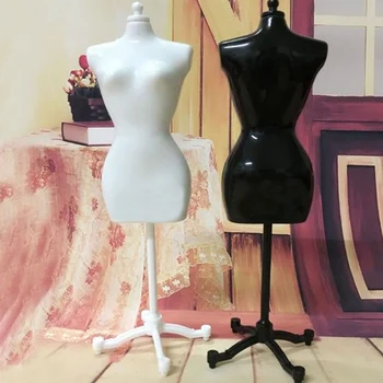 Kūrybos dovana, madingi Merginos Fantazijos Lėlės Ekranas Suknelė Suknelė Forma Drabužius Manekenas Modelio Stovas Stovo Laikiklį Juoda Balta