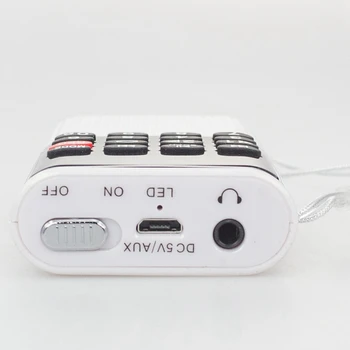 L-328 Mini Nešiojamas Kišenėje FM Auto Scan Radio Muzika, o MP3 Grotuvas Lauko Mažas Garsiakalbis su Diktofonas