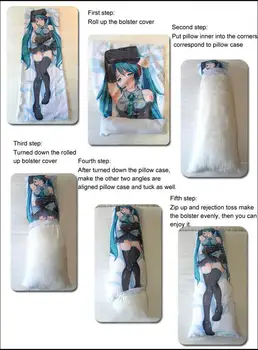 Lapkričio atnaujinti Japonų Anime TouHou Project seksuali mergina Remilia Scarlet Dakimakura kūno pagalvė padengti atveju hugging užvalkalas