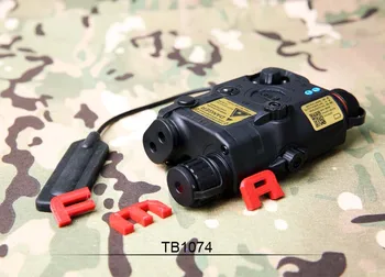 Lauko BK/DE/FG FMA Taktinis karo PEQ LA5-C Versijos LED Balta šviesa + Raudonas lazeris su ir SPINDULIŲ Lęšiai Baterija atveju
