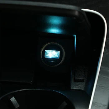 LED Atmosfera Žibintai, Dekoratyviniai Naktį Lempos Avarinio Apšvietimo Universalus Automobilinis USB PC Nešiojamų Plug and Play Raudona/Mėlyna/Balta