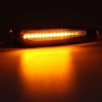 LED Dinaminis Šoniniai Gabaritiniai Posūkio Signalo Lemputė Tekančio Vandens Indikatorius, Indikatorių Signalo Lemputė BMW E90 E91 E92 E93 E60 E87 E82 E46