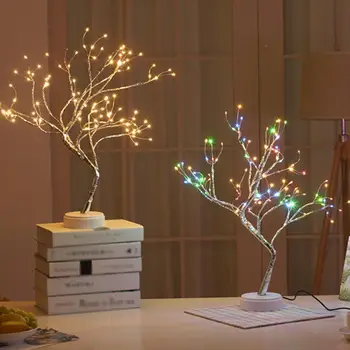 LED Kalėdų Eglučių Žiburiai, Namų Apdailos USB Kūrybos LED Nakties Šviesos Spalva Lempos Fairy Pearl Šviesos Vaikas Dovana Miegamojo Puošimas