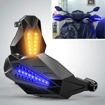 LED Motociklo handguard prekinis, galinis Stiklo Motokroso Rankų Apsaugų suzuki gsxr 1000 k7 yamaha xt660 