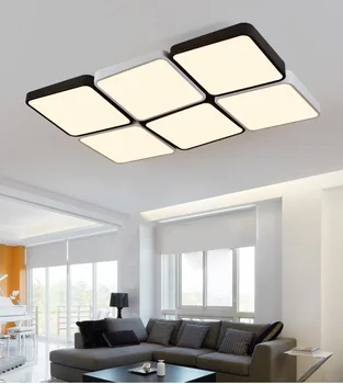 LED nuotolinio valdymo Ribos žibintai-ultra plonas kambarį Lubų šviesos kvadratinių stačiakampio, kubo, miegamasis, studijų apšvietimo 110-240V