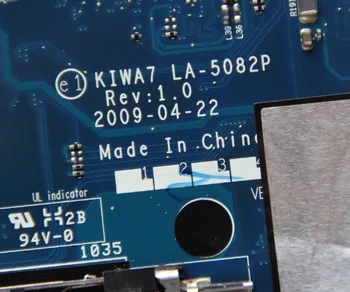 Lenovo G550 Nešiojamas plokštė KIWA7 LA-5082P su N10M-GS2-S-A2 GPU Borto GM45 DDR3 visiškai išbandyta darbas puikus