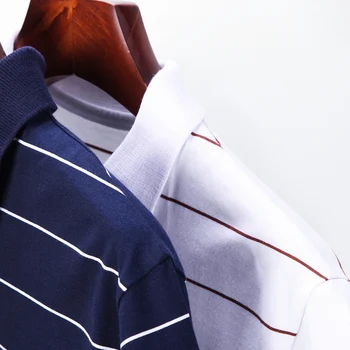 Liseaven Vyrų Atsitiktinis Polo Marškinėliai Striped Polo Marškinėliai vyriški Drabužiai 2019 M. Vasarą Camisas Medvilnės trumpomis Rankovėmis Viršūnes