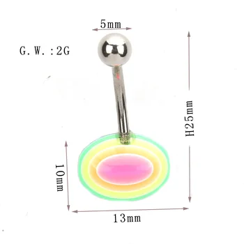 Liuminescencinės paprasta Bamba mygtuką nerūdijančio plieno auskarai papuošalai