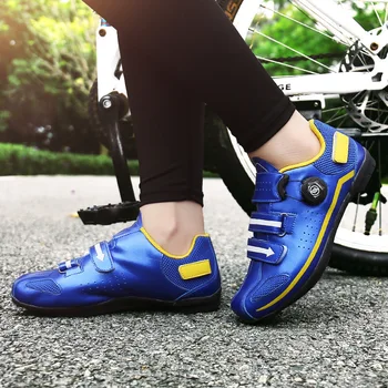 Lockless dviračių sporto batelius laisvalaikio vyrų ir moterų kelių dviračių galia batai odiniai, kalnų dviračiai sportiniai bateliai