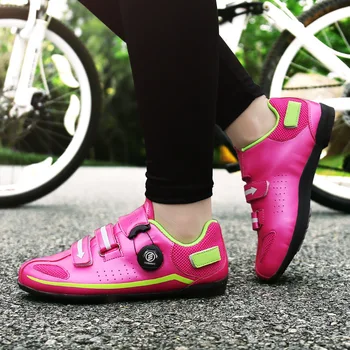 Lockless dviračių sporto batelius laisvalaikio vyrų ir moterų kelių dviračių galia batai odiniai, kalnų dviračiai sportiniai bateliai