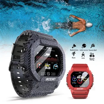 LOKMAT Vandenyno Smart Watch Vyrų Fitneso Tracker Kraujo Spaudimas, Širdies ritmo Monitorius Plaukimo Laikrodį Smartwatch Moterų Android/iOS
