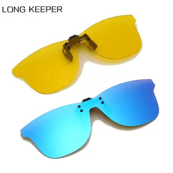 LongKeeper Vyrų Poliarizuota Įrašą Akiniai nuo saulės Anti-glare Naktinio Matymo Automobilio Vairuotojas Saulės Akiniai UV400 Vairuotojo Akių Vyras