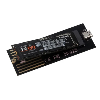 M key M. 2 SSD Nešiojamos Mobiliojo ryšio Dėžutė, USB 3.1 NVMe M2 lizdas HDD aptvarą Intel 760P 960 EVO SM961 950 pro NGFF HDD Talpyklos
