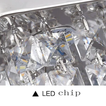 Mados aikštė kristalų led Šviestuvai, LED lempos, restoranas, prieškambario high power LED Šviestuvo led šviestuvo šviesos Šviestuvai