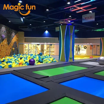 MAGICFUN ES Standartas Patraukli Multi-funkcinis Patalpų Batutas Parkas Su Minkšta žaidimų Aikštelė