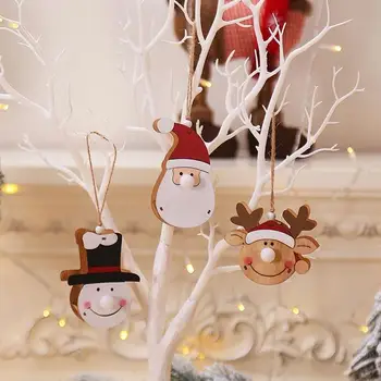 Medinis Medinių Kalėdų Eglutė Pakabukas LED Kalėdų Pakabukas Medinės Apdailos Kalėdos Šalies Namų Reikmenys Mados Gražus