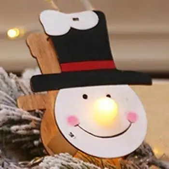 Medinis Medinių Kalėdų Eglutė Pakabukas LED Kalėdų Pakabukas Medinės Apdailos Kalėdos Šalies Namų Reikmenys Mados Gražus
