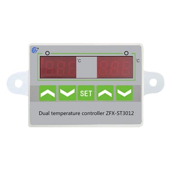 Mikrokompiuterių Pažangių Skaitmeninių Temperatūros Reguliatorius +Dvigubas Ekranas ZFX-ST3012 Elektrinis Termostatas Temperatūros Jungiklis