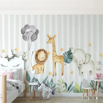 Milofi užsakymą 3D tapetai, freskos mielas mažai gyvūnų iliustracijos vaikų kambarys gyvenamasis kambarys miegamasis fone sienų apdaila