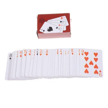 Mini mielas Karšto Kūrybos dovana 5.3*3.8 cm Pokerio Žaidimo Korteles, Tradicinis Rinkinys Su Langelyje Nemokamai