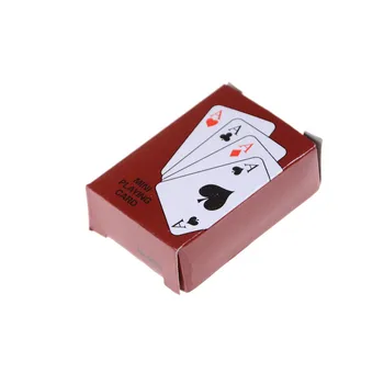 Mini mielas Karšto Kūrybos dovana 5.3*3.8 cm Pokerio Žaidimo Korteles, Tradicinis Rinkinys Su Langelyje Nemokamai