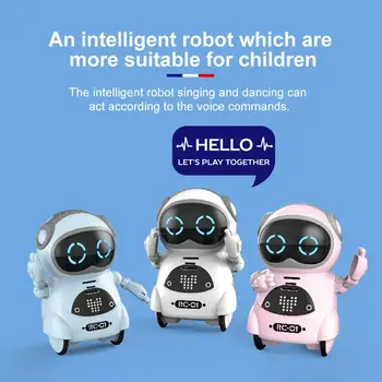 Mini Pocket Robotas Balso Atpažinimo Įrašyti Dainavimas, Šokiai Protingas Dialogas Interaktyvus Ankstyvojo Ugdymo Dovana Vaikų Žaislas