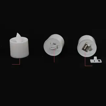 Mini Spalvingas Romantišką Elektroninė Žvakė LED Šviesos Šalis, Papuošti D77 Levert dropship