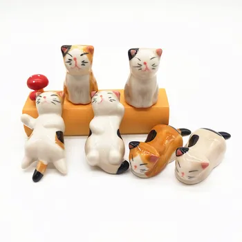 Miniatiūrinės Figūrėlės Cute Cat Mini Gyvūnų Porceliano Amatų Micro Kraštovaizdžio Dekoro Namai, Vestuvių Dekoravimas 