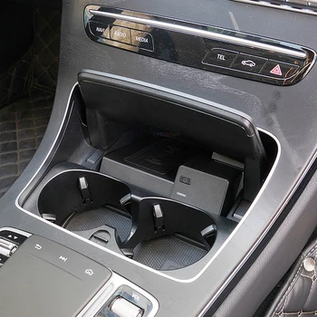 Mobilusis Telefonas, Belaidis Kroviklis Priedais Rinkinys Konsolė Įkrovimo Pagalvėlę Mercedes Benz C GLC 2016-2020