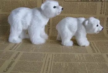 Modeliavimas, kailių polar bear modelis žaislas ,polietileno dervos rankdarbių, namų dekoravimo, dovanų a2483