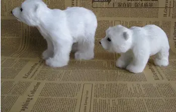 Modeliavimas, kailių polar bear modelis žaislas ,polietileno dervos rankdarbių, namų dekoravimo, dovanų a2483