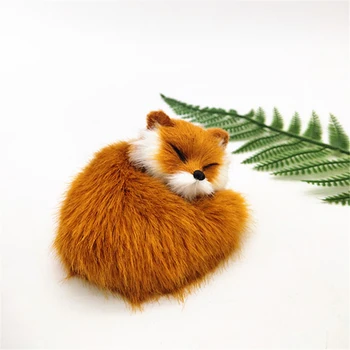 Modeliavimo fox papuošalų už namų puošybai kailiai fox pliušinis žaislas Gimtadienio Dovana Polietileno Kailiai, Tupint Modelis Žaislai