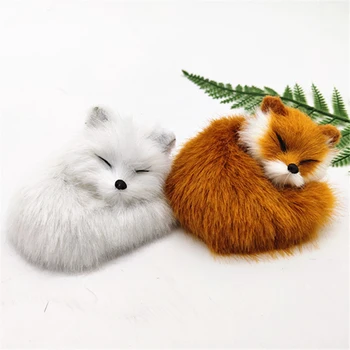 Modeliavimo fox papuošalų už namų puošybai kailiai fox pliušinis žaislas Gimtadienio Dovana Polietileno Kailiai, Tupint Modelis Žaislai