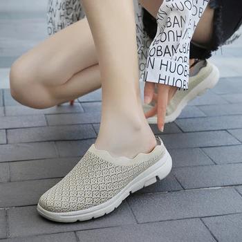 Moteriški Slaugytoja Vaikščiojimo Batai Sportbačiai Kojinės Mezgimas Platforma, Oro Pagalvės Paslysti Ant Fitneso Sneaker Darbo Batai Zapato Tenso De Mujer