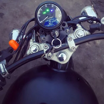 Motociklo Modifikuotų Spidometras Tachometras, LED apšvietimo Ekrane su Perspėjimo Funkcija